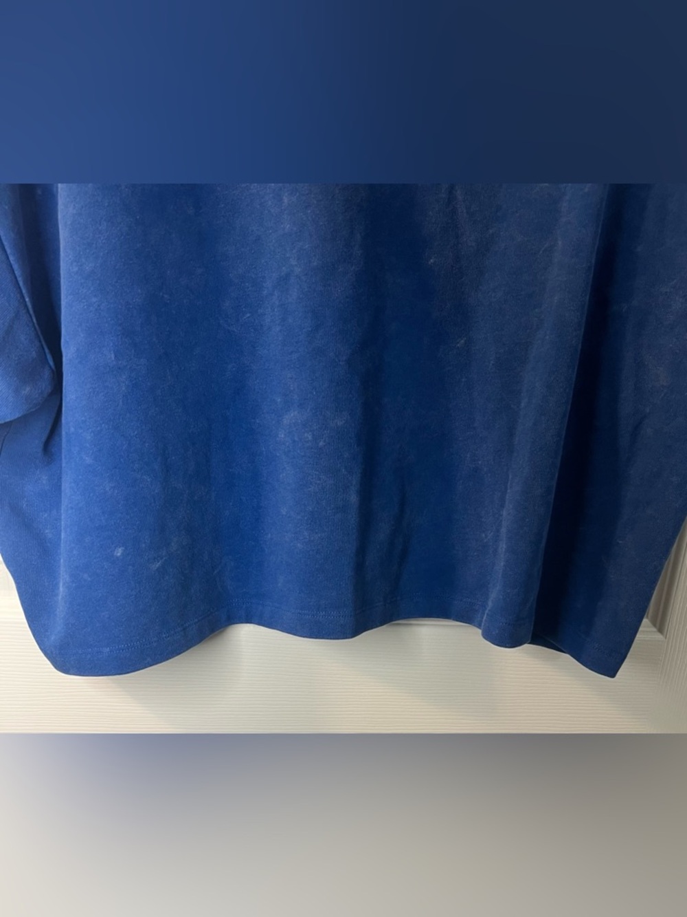 Under Armour Blue Cropped T-Shirt Women’s Large Athletic Graphic Logo - Picture 9 of 12